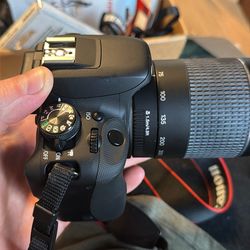 Canon EOS Rebel SL1 DSLR  digital camera + 75-300mm Lens – Great Starter Kit