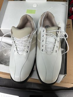 ETONIC WOMEN’s 8.5M GOLF SHOES-NIB-Style EW8808-4 White/Cream