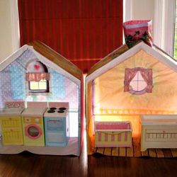 Hasbro Playskool Rose Petal Cottage + accessories.  playhouse tent.