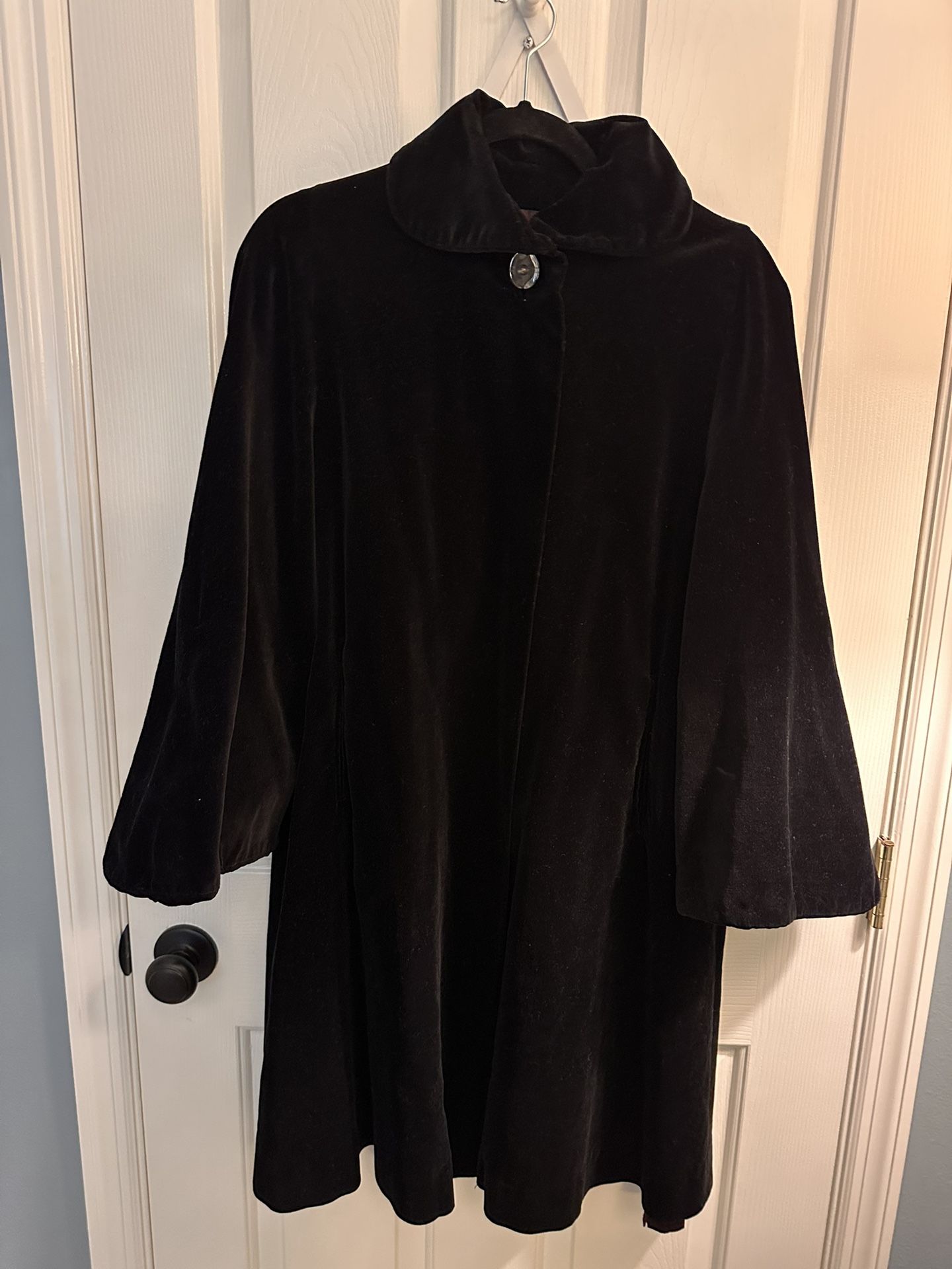 Vintage Velvet Swing Coat