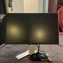 Dell Computer Monitor  Black & Silver  Frame 