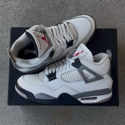 Jordan 4 White Cement