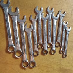 Drop Forged Steel Wrenches Lot Of 12