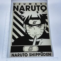 Iron On Heat Transfer  Good For T-shirts Sweaters Jackets T Shirt Design Size Is About 14x10 Uzumaki Naruto #310