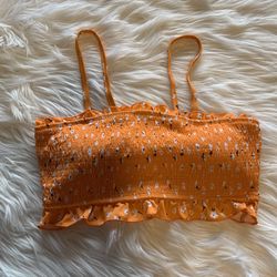 Super adorable bikini top/ tube top style. Sz Med. virtually New!!