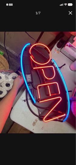 LOW PRICE MOVING- $550 + TAX RETAIL NEON OPEN RETAIL SIGN