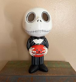 Disney NBC Jack Skellington 14" Blow Mold Fiber Optic 2021