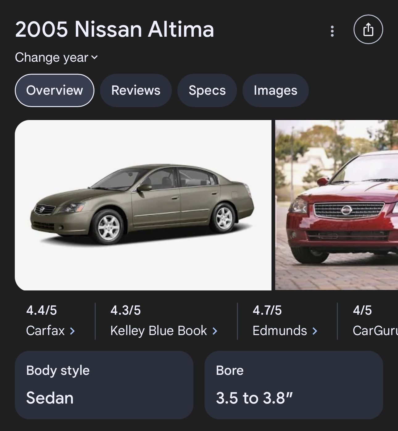 2005 Altima Toyota Truck 2001 Nissan 98