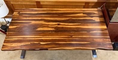 Premium Solid Wood Island Top with Natural Live Edge