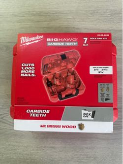 Milwaukee BIG HAWG Carbide Hole Saw Kit (7-Piece)