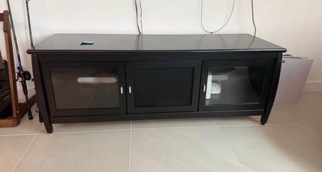 Black TV Console
