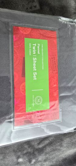 Flannel Twin Sheet Set New