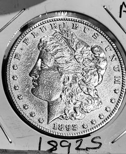 1892 S MORGAN SILVER DOLLAR 