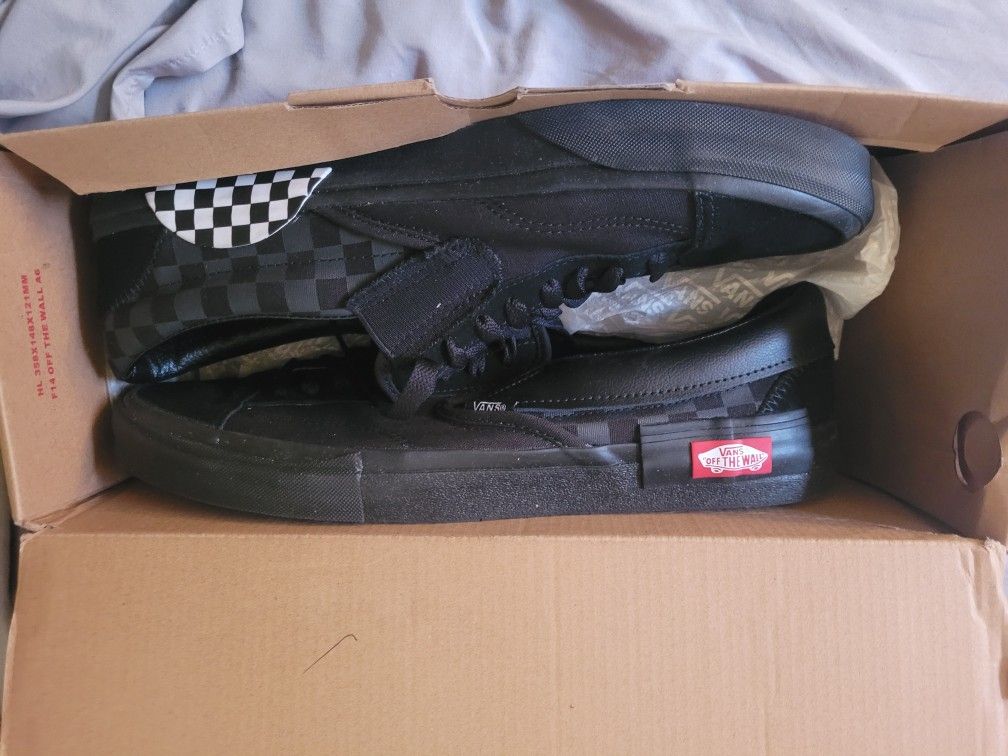 Van checkboard slip ons