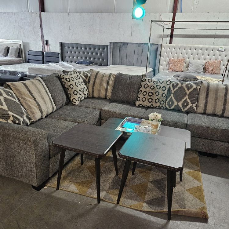 Large Gray Sectional 