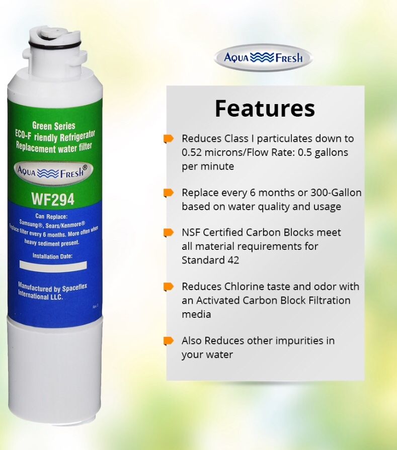 Replacement Water Filter For Samsung RF4267HARS Refrigerator Water Filter by Aqua Fresh (3 Pack)