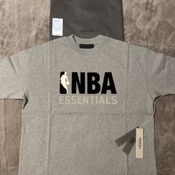 NEW NBA Fear of God Essentials Warm Heather T-Shirt (Size S, M) 100% Authentic ✅