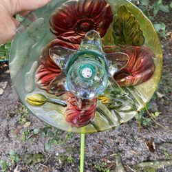 Yard Art ( Glass Flowers) 