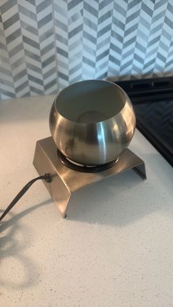 Modern Brushed Metal Uplight / Accent Lamp