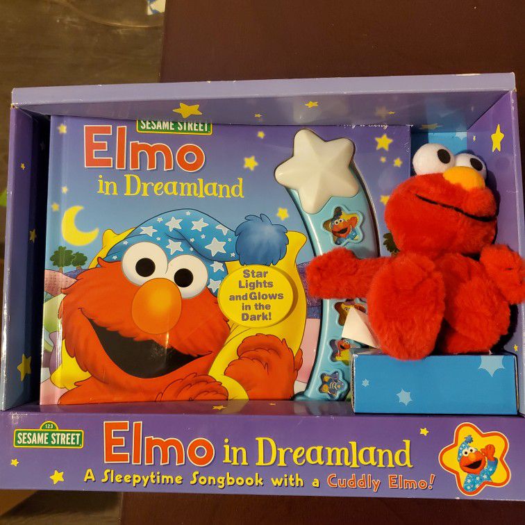 Elmo Bedtime Book With Plush Toy