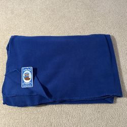 One Step Ahead “Cozy Cub” Blue Fleece Blanket - NWT, 58” X 60”