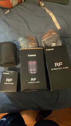 Empty canon boxes and canon pouches