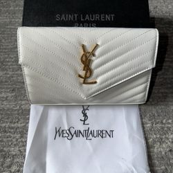 YSL Women’s Purse white caviar