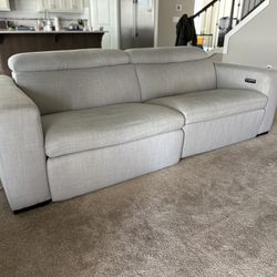 Reclining Sofa With USB Charging 