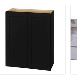 Wall Kitchen Cabinet In Raven Black 