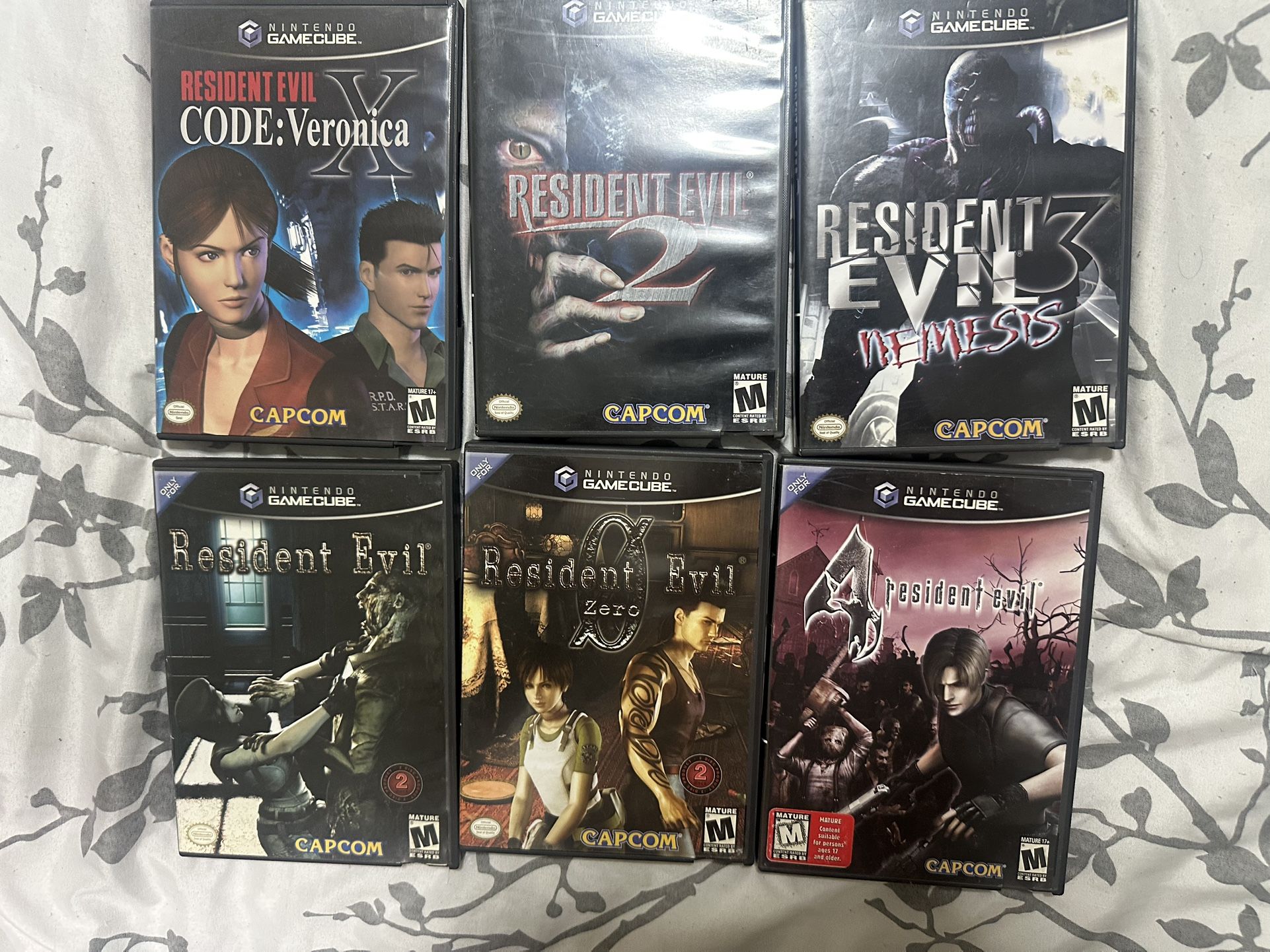 Nintendo Gamecube Resident Evil Game Collection Lot 1 2 3 4 Zero Veronica X