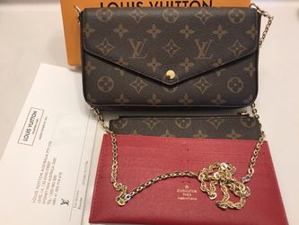 Louis Vuitton Monogram Canvas Felicie Chain Wallet M61276 : : Bags,  Wallets and Luggage