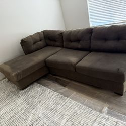 2 Piece Brown Sectional