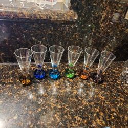 Vintage 6 Circleware Fire Ball Shoot Glass
