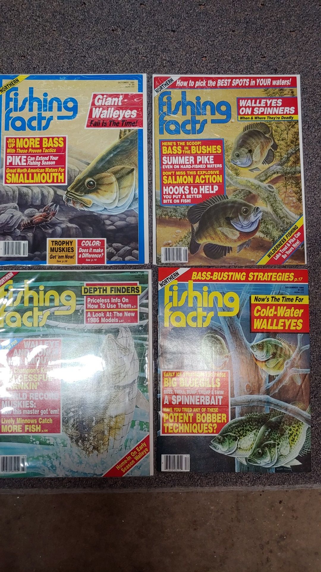 Old fishing magazines lure book
