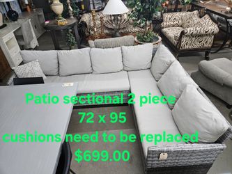Patio Sectional 2 Piece We are located at 2811 East Bell road. Another Time Around Furniture.
