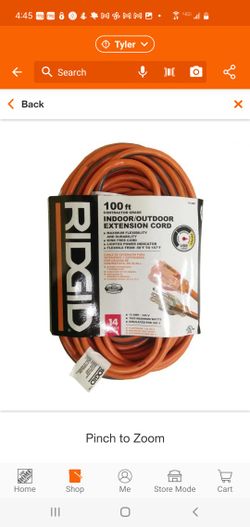 Ridgid  Extension  100 Feets