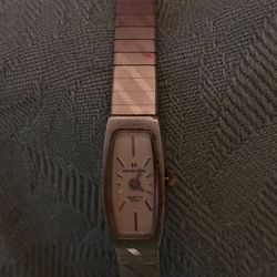 Hamilton Ladies Quartz Watch . 10K Rolled Gold Plated.
