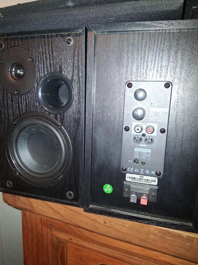 Bestisan Bookshelf 4" Powered Speakers