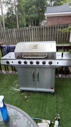 Char-Broil Performance 6-Burner Stainless Steel Gas Grill with Side Burner