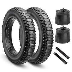 Hycline Ebike Replacement Fat Tire: 20x4.0 Inch Heavy Duty Folding Electric Fat Tires, All-Terrain High-Density Bicycle Tires for Street or Trail Ridi