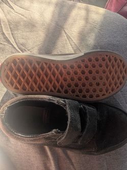 Black toddler Velcro vans