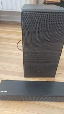 Samsung Soundbar and Subwoofer