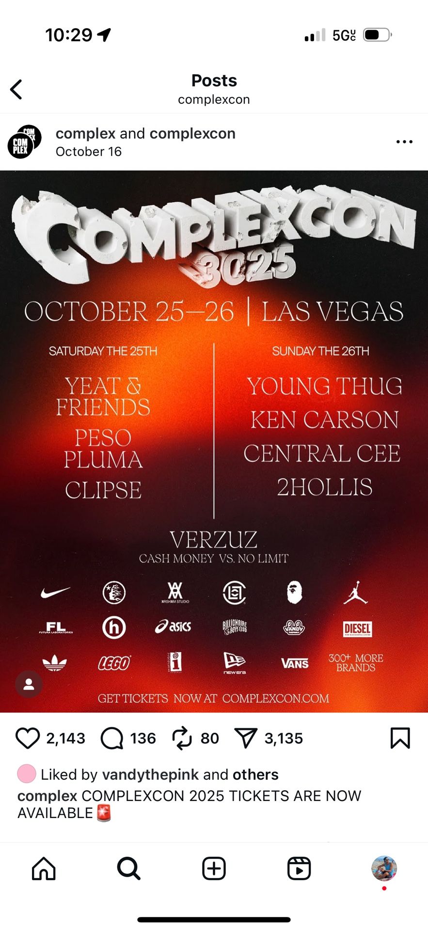 Complexcon SUNDAY Tickets