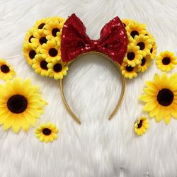 Sunflower Minnie Ears Disney 