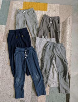 7 Lot Boy's Sweatpants size 4-5 XS