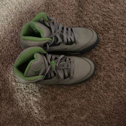 Air Jordan Retro 5 Green Beans 