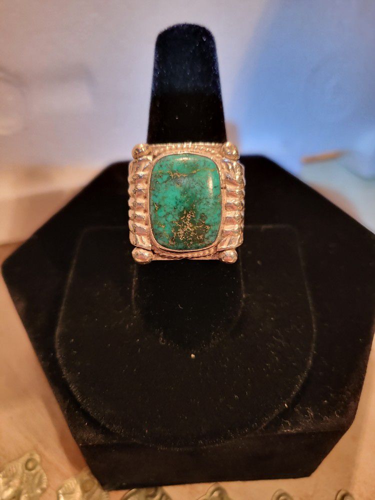 Men's Turquoise Ring  ( Navajo  )