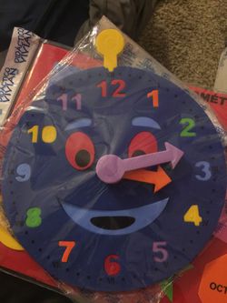 Foam clock 5 dollars each
