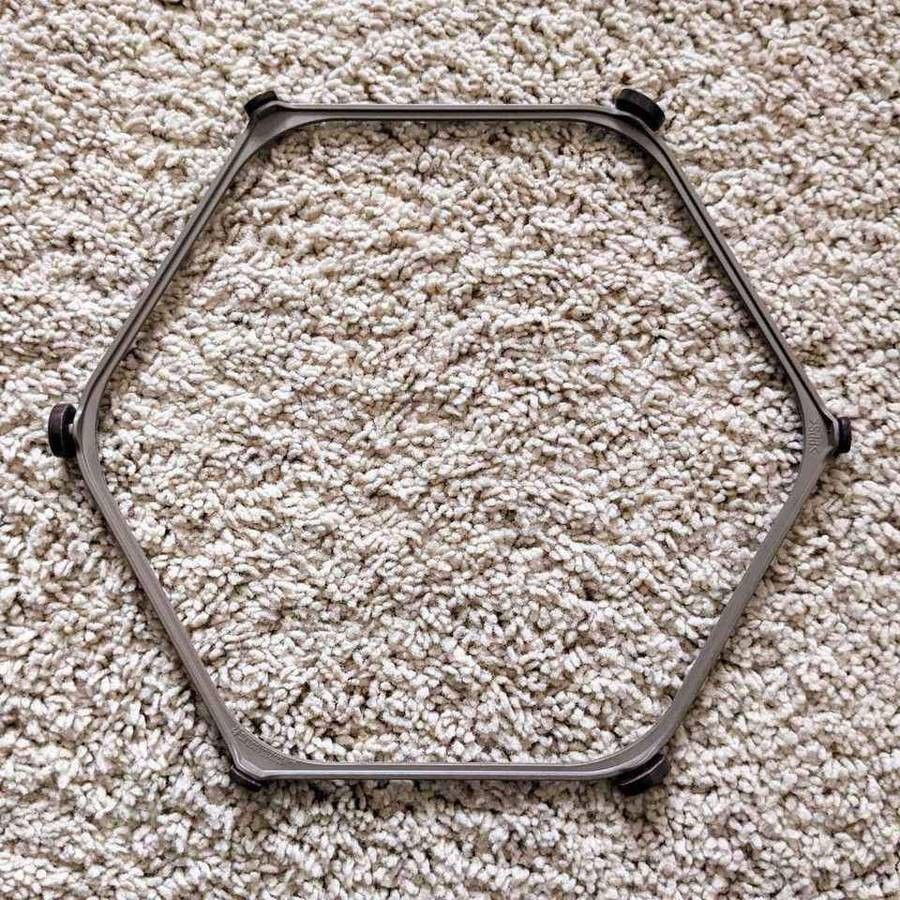 9.5" hexagon shaped microwave oven plastic roller ring support bracket for glass turntable tray plate