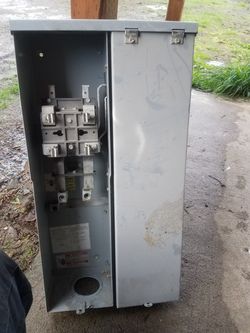 Main Moble home style panel with meter socket